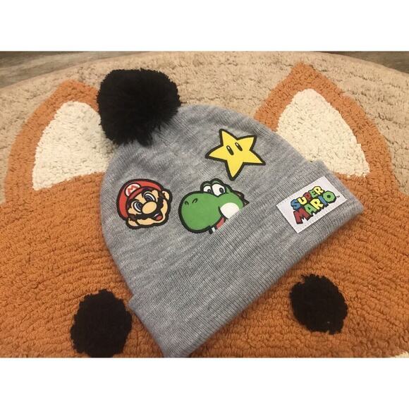 Super Mario Bros Toddlers Beanie Hat - Picture 1 of 4